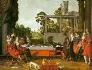 Willem Buytewech Merry Company in the Open Air oil